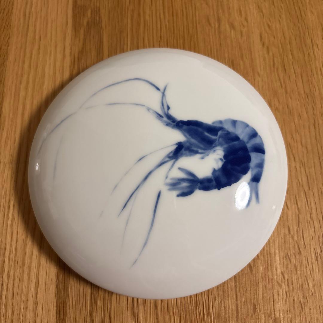 横濱元町　増田窯　海老づくし銘々重　横浜染付　お重