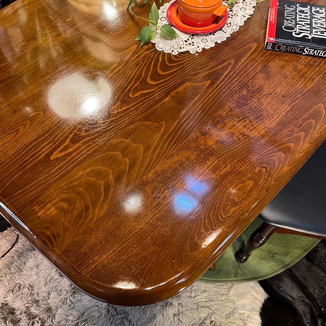 70’s オールド　ヴィンテージ ブナ　ソリッド　ダイニングテーブル　北欧