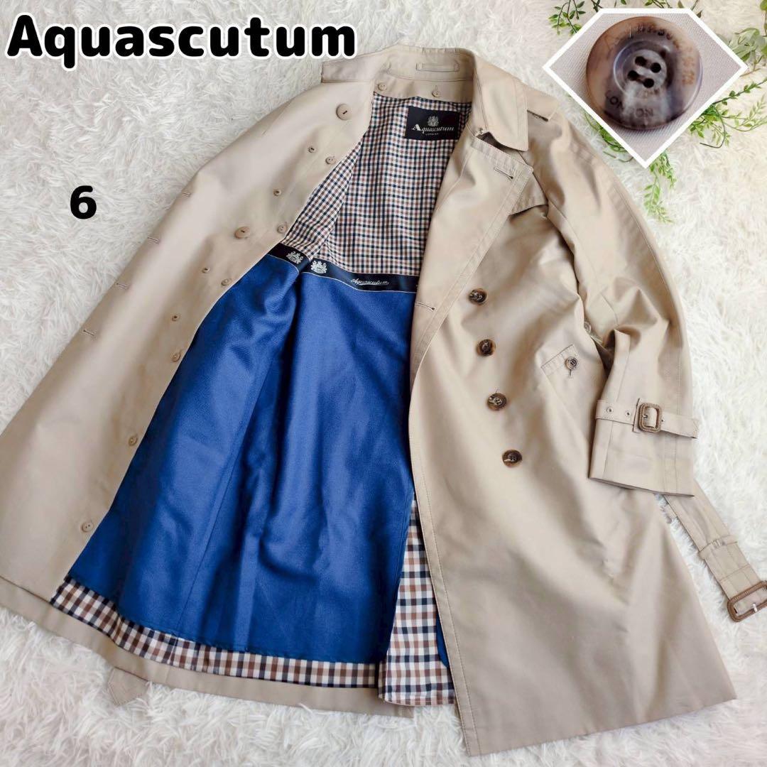 ◾︎極美品 近年モデル◾︎ アクアスキュータム トレンチコート ブルーライナー 6