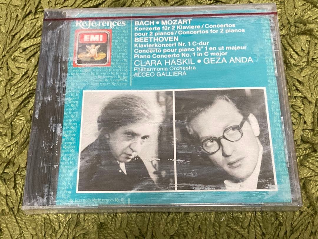 【未開封】ハスキル、アンダ 2台のためのピアノ協奏曲他 西独初期盤