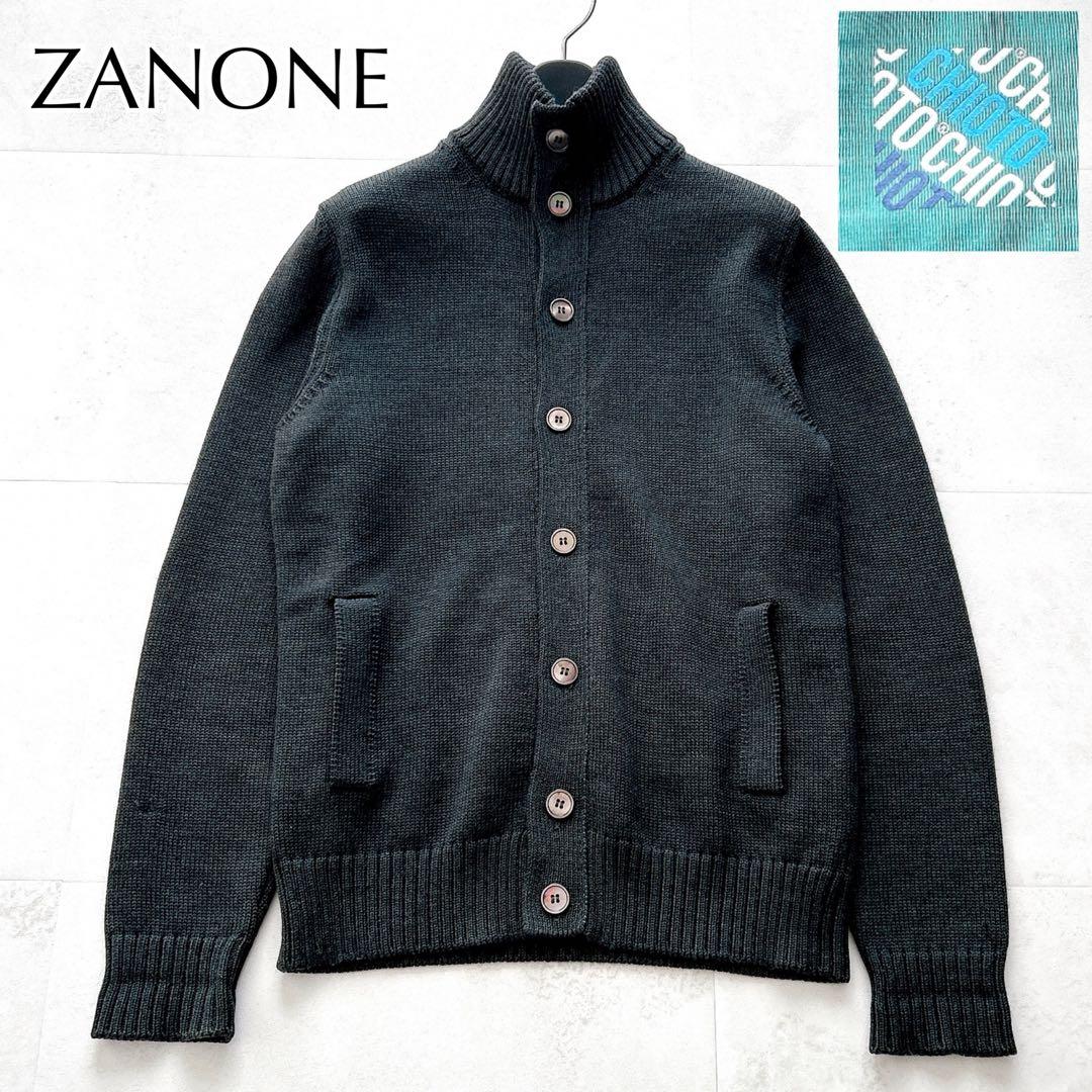 現行✨希少サイズ　ザノーネ　キョート　スタンドカラーニット　5ゲージウール　XL