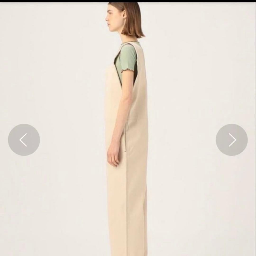 新品未使用❤️ベースレンジ コットンオーバーオール ナチュラル Mサイズ