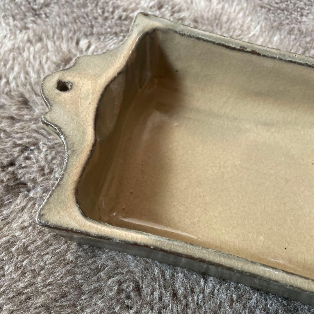 新品　松原竜馬　耐熱角皿