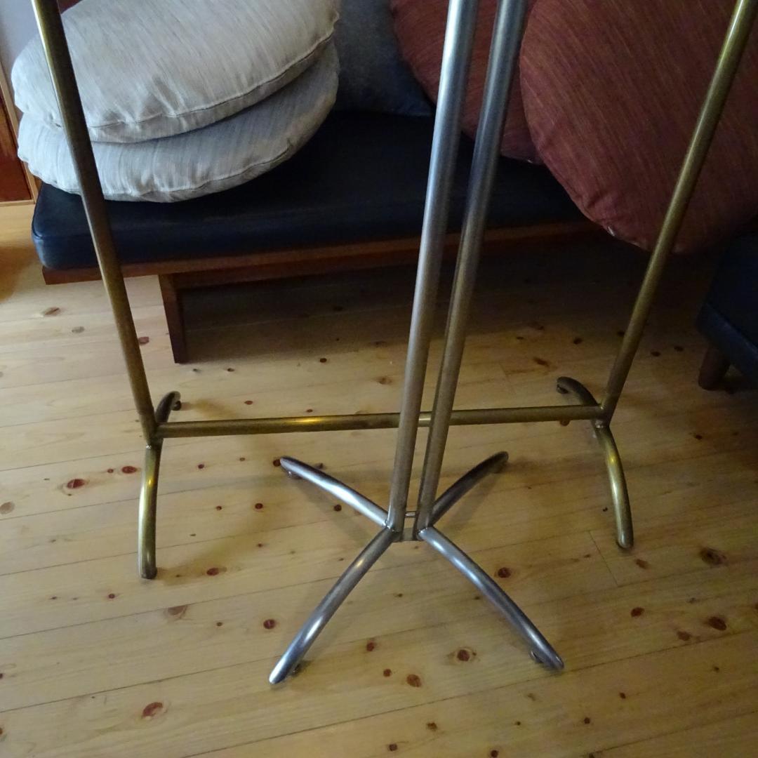 さ*ち様 2点 真鍮系ステンアイアン ハンガーラックコートスタンド アンティーク