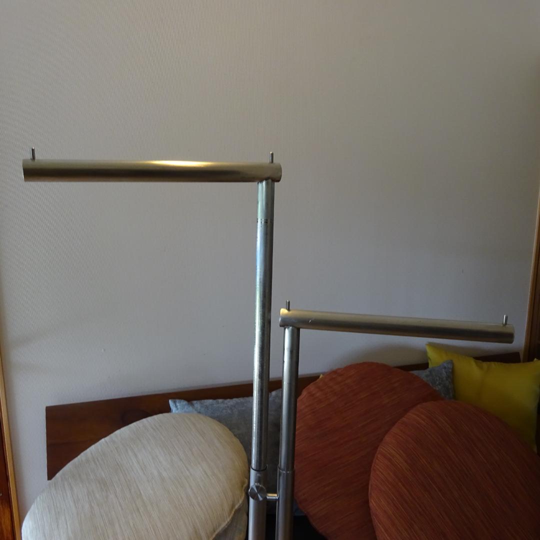 さ*ち様 2点 真鍮系ステンアイアン ハンガーラックコートスタンド アンティーク