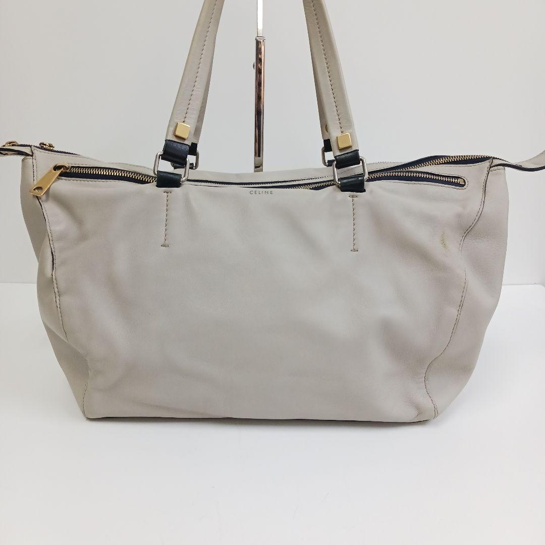 ✨良品✨セリーヌ　マリーヌ　スモールボストン ライトグレー