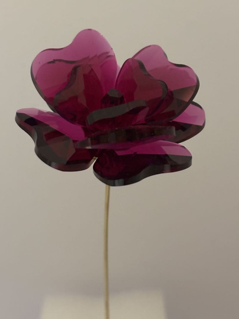 スワロフスキー　置物　バラ