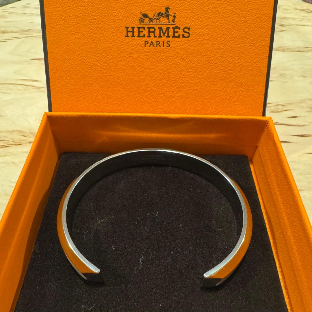 HERMES バングル Sac a Depeches メンズ ブレスレット T4