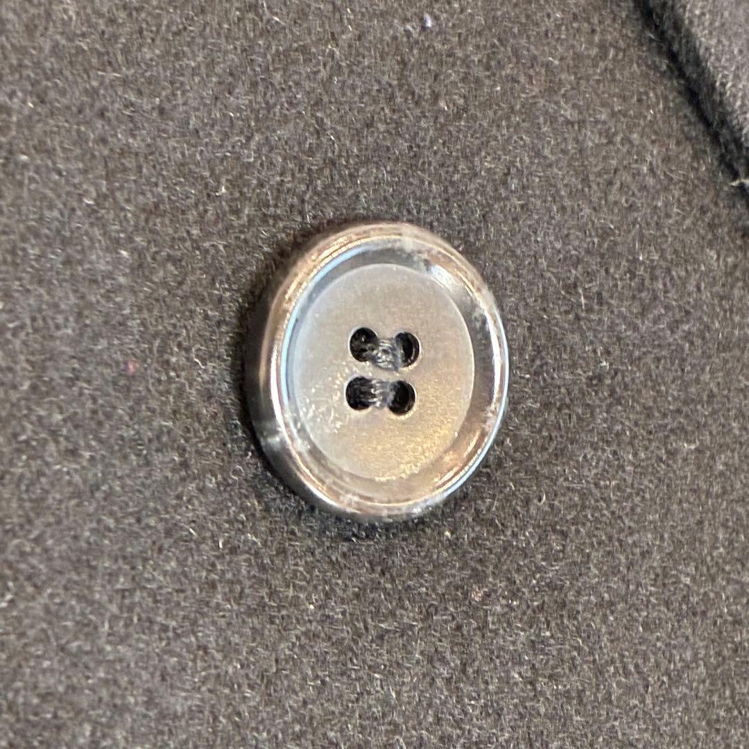 カシミア100% ダブルチェスターコート XL相当 マキシ丈 ロングコート 黒