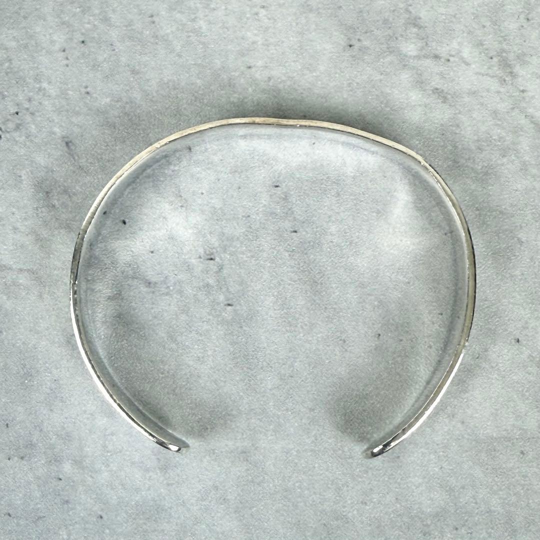 HOPI ホピ族 オーバーレイ シルバーバングル ウェーブデザイン