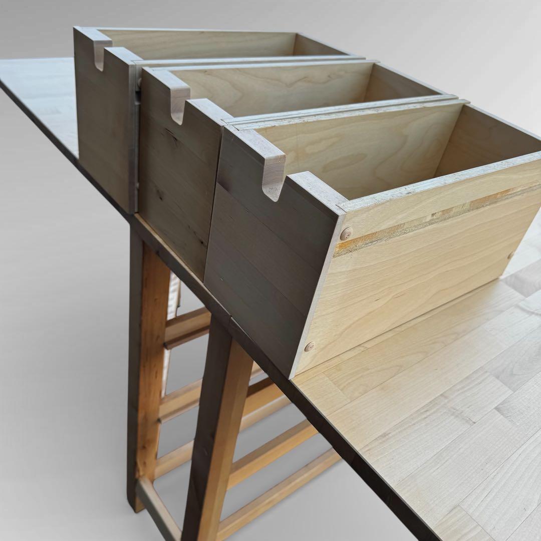 IKEA NORDEN ノールデン ゲートレッグテーブル バーチ キャスター付