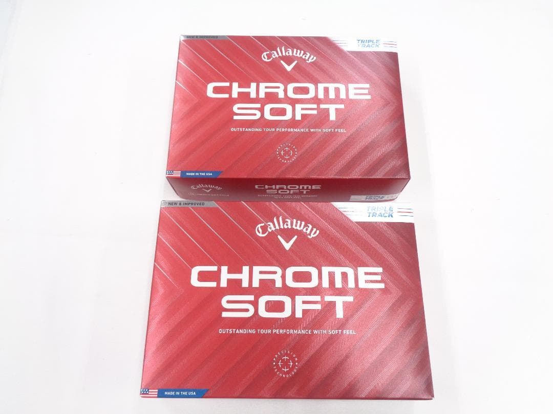 ☆新品☆キャロウェイ クロムソフト トリプルトラック ホワイト 2ダースセット