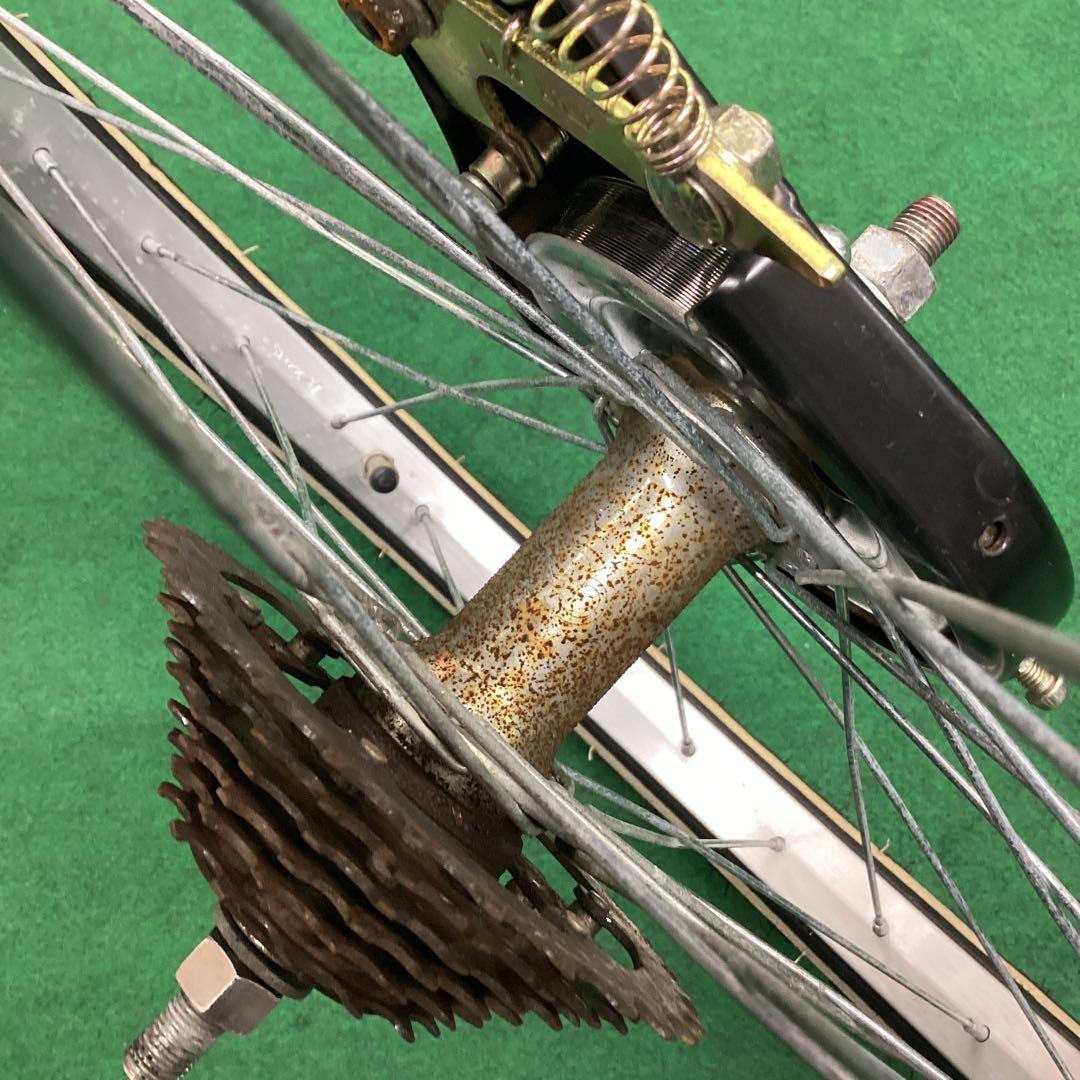 アルミリム　後輪　22x1.75 タイヤ付 外装6段 22インチ　バンドブレーキ