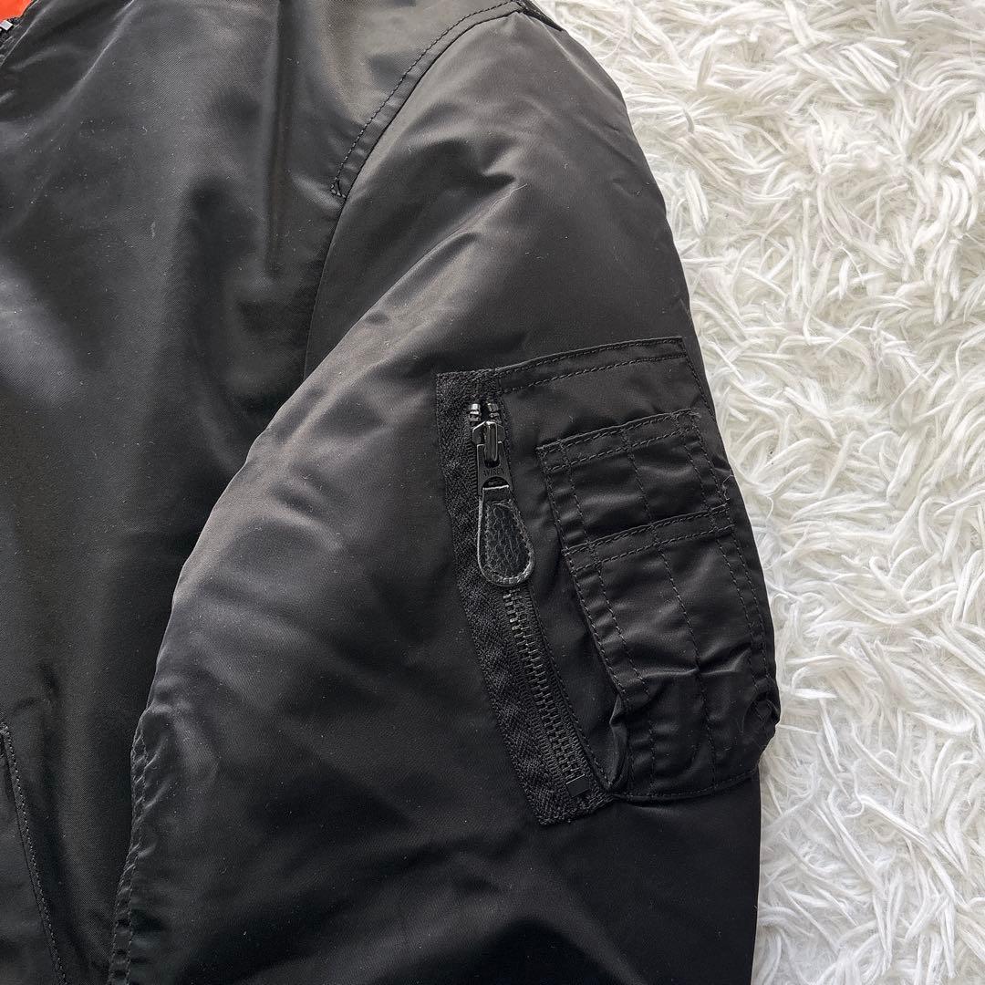 美品✨AVIREX MA-1 フライトジャケット リバーシブル ブラック L