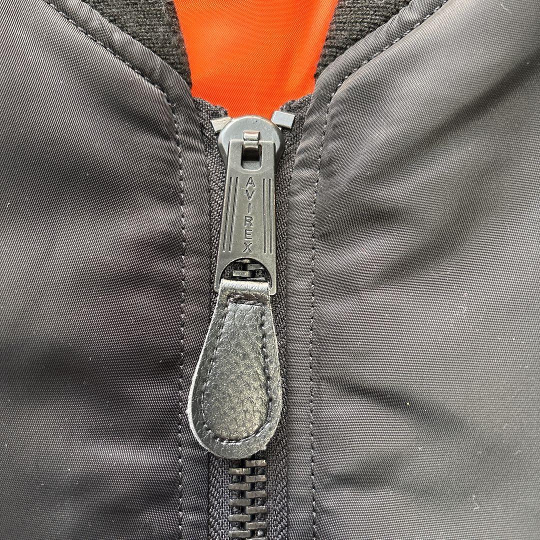 美品✨AVIREX MA-1 フライトジャケット リバーシブル ブラック L