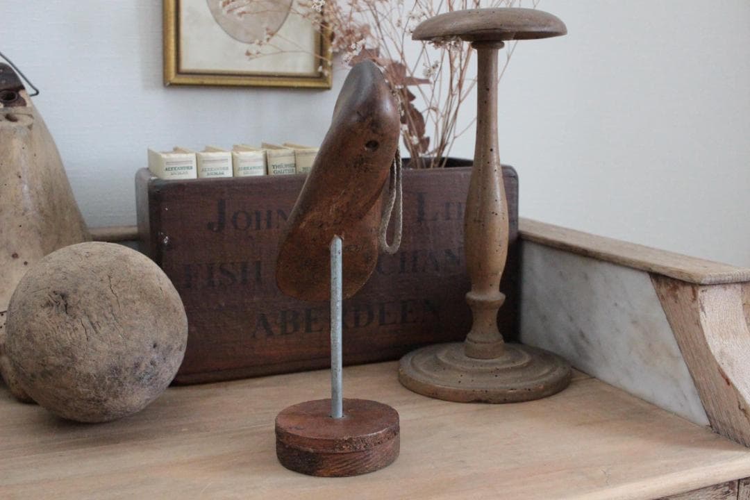 フランスアンティーク木製シューモールドオブジェ/24