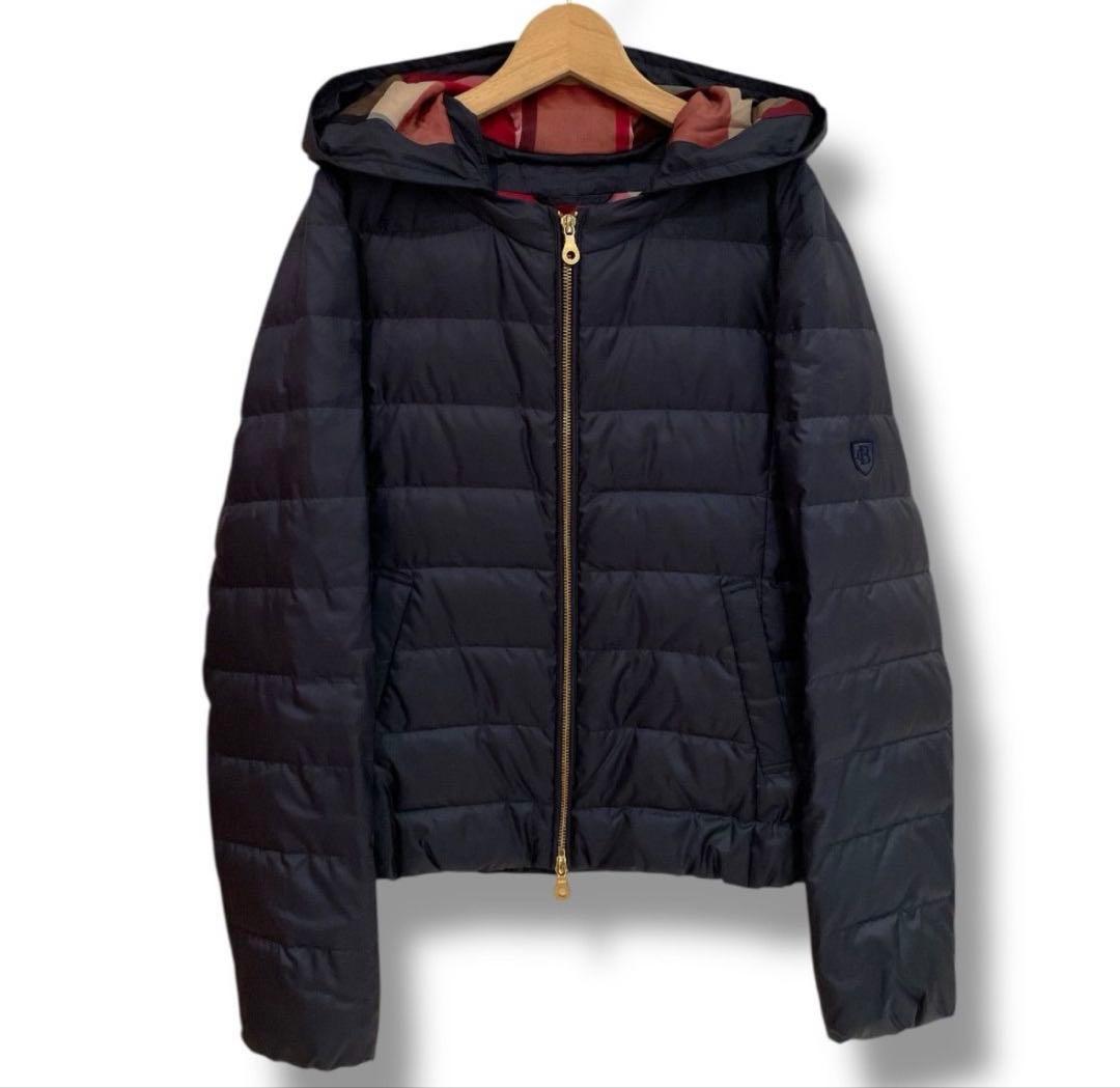 バーバリー リバーシブルダウンジャケット フード付き