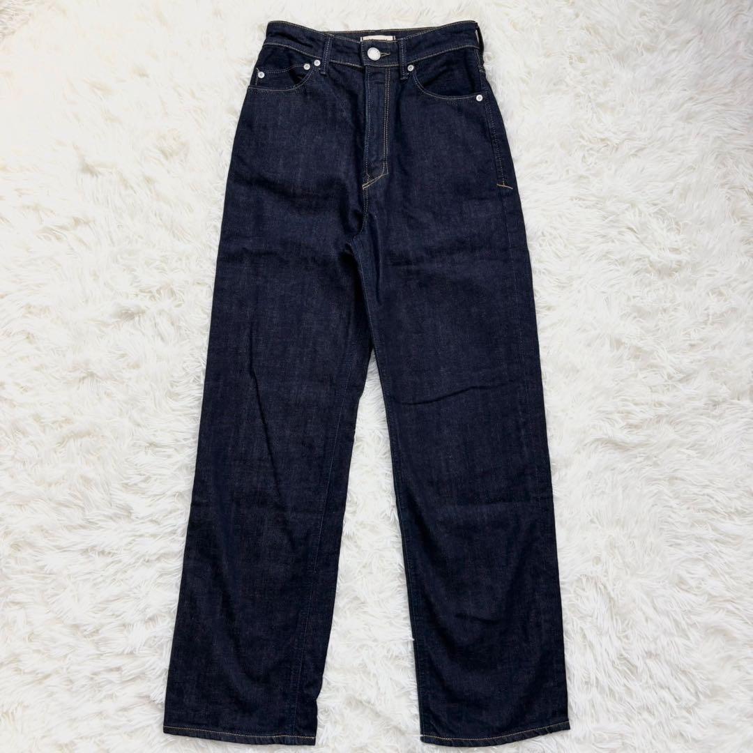 【未使用級】YANUK LEA レア 24 ボーイズストレートデニム インディゴ