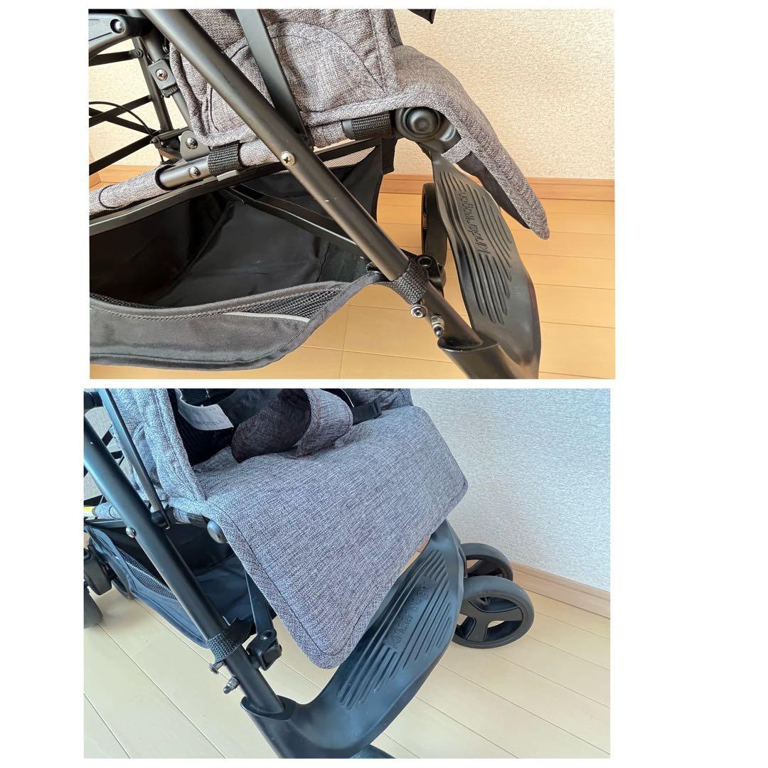 キンダーワゴン　二人乗りベビーカーDUOシティHOP⭐︎ まつ