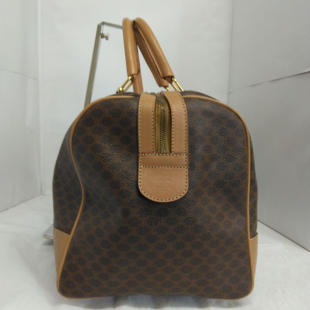 AMT07 セリーヌ マカダム ボストンバッグ カデナ＆クロシェット付き