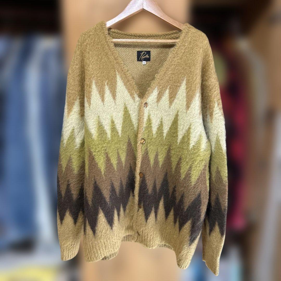 needles Mohair Cardigan Zigzag モヘアカーディガン