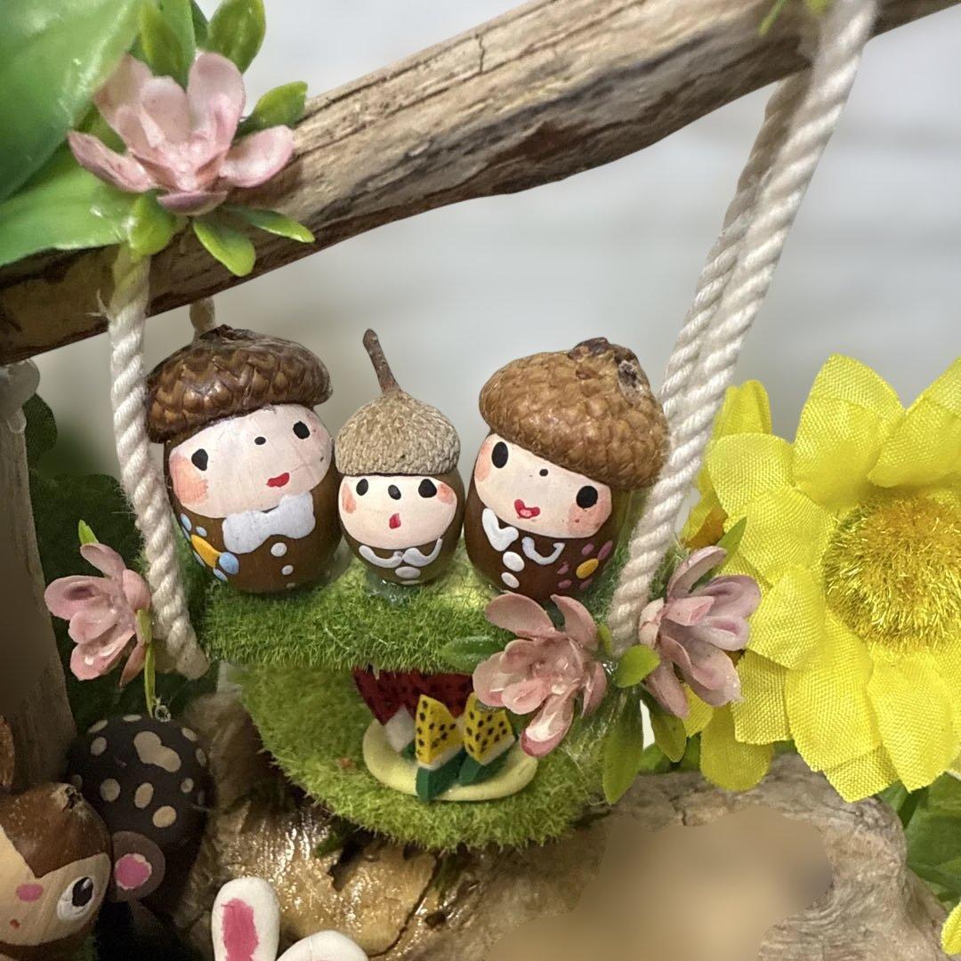 どんぐりアート♡Happy summer BIGオブジェ・♡