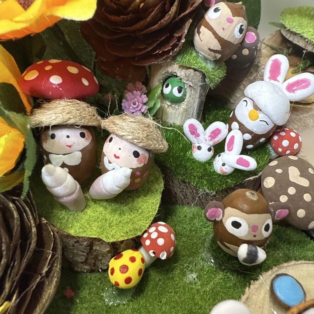 どんぐりアート♡Happy summer BIGオブジェ・♡