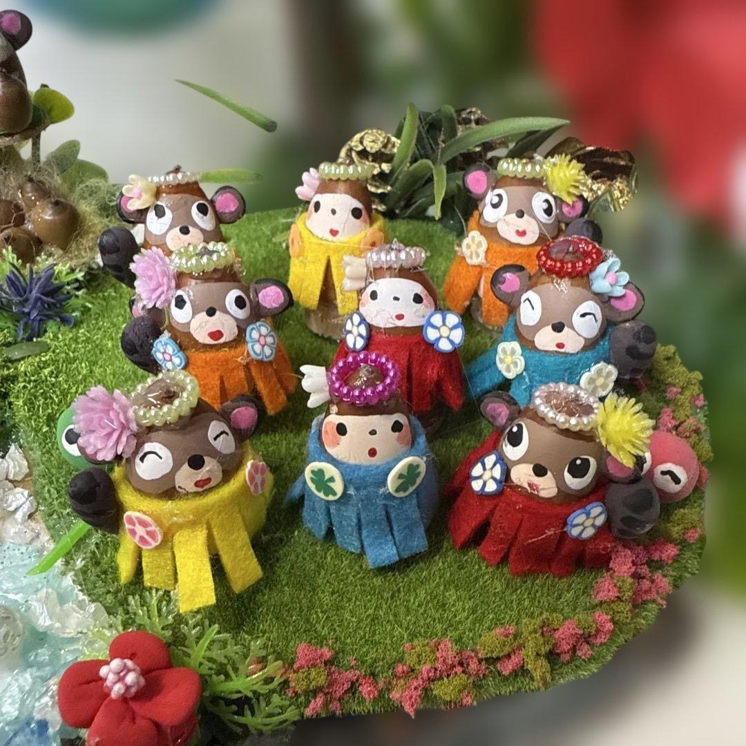 どんぐりアート♡Happy summer BIGオブジェ・♡