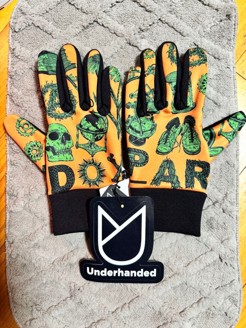 激レア‼️ Underhanded 手袋 Mサイズ オレンジ/グリーン　限定値下‼️