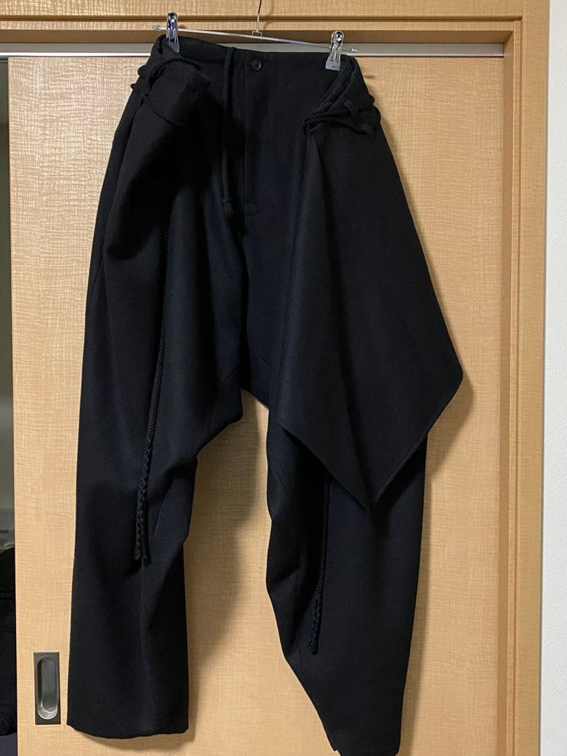 ヨウジヤマモトプールオム　23AWフラシ布付きタイパンツ