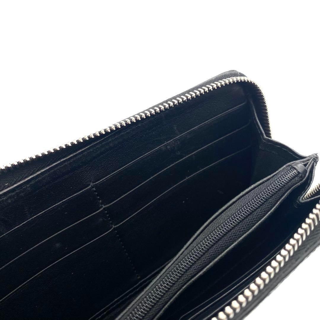 美品 GUCCI グッチ マイクロ シマ ラウンドファスナー 長財布 箱付き