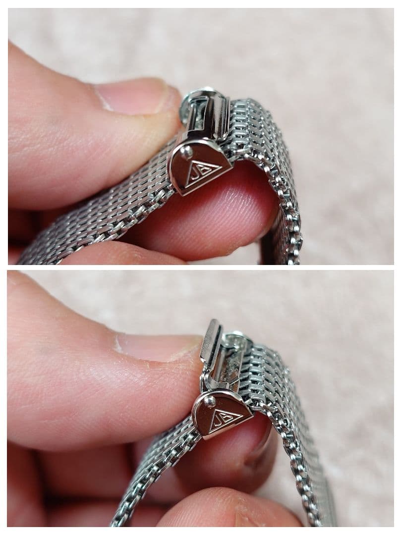 時計ベルト メッシュ ブレスレット Forstner Komfit フォースナー