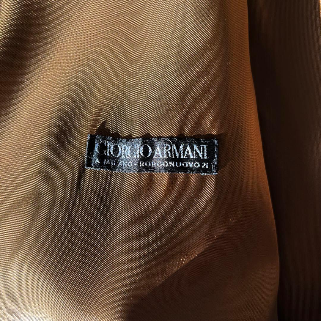 1990FW Giorgio Armani ノーカラー アルパカ ウール コート