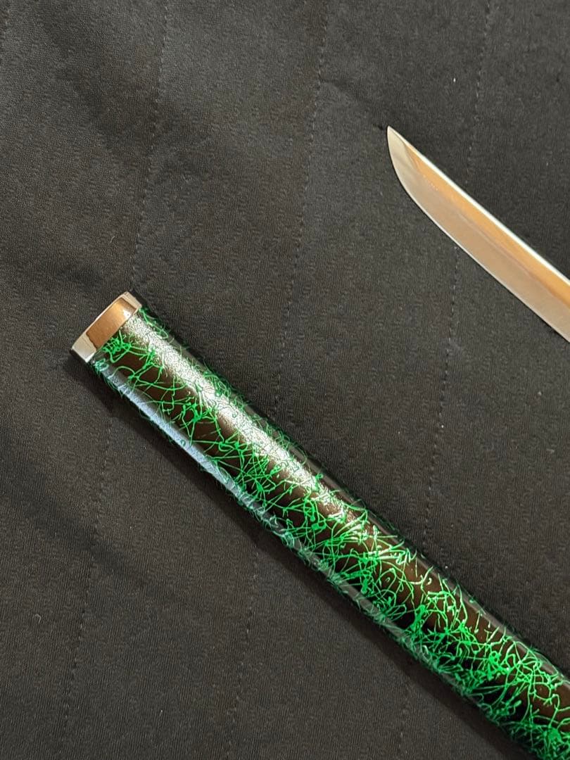 刀　かたな　剣　美品　緑雲塗鞘　大刀　長尺　模造刀　美術刀　舞踊　大衆演劇　芝居