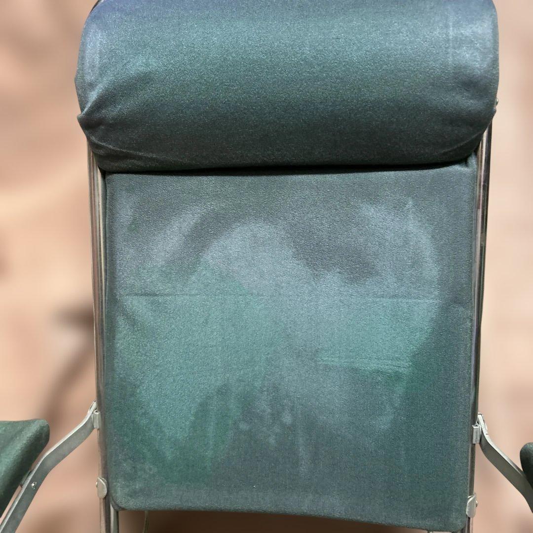 座椅子 2個セット 緑 グリーン 色アセ有り 昭和レトロ 当時もの