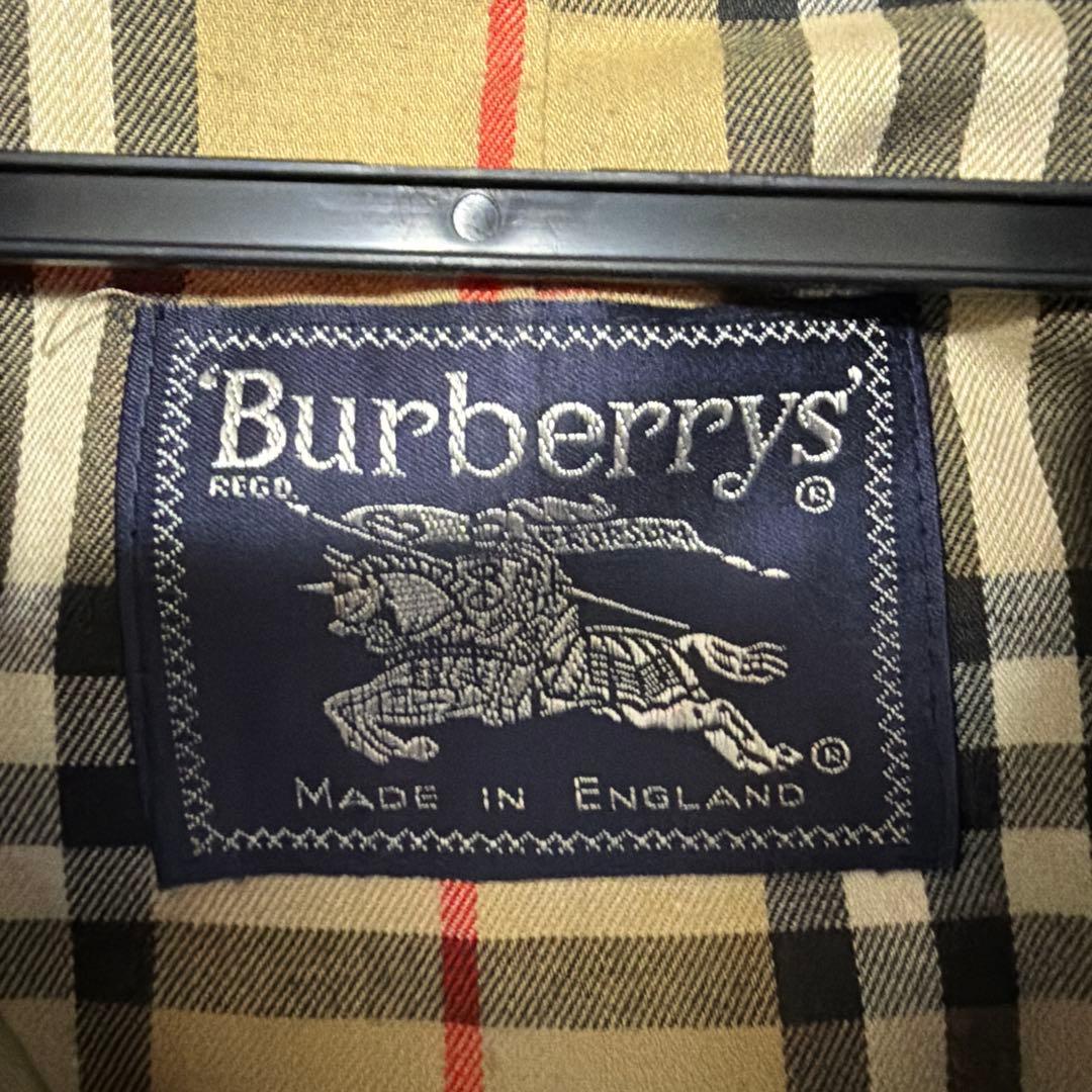 か*お様 極上　イギリス製　バーバリー　バルマカーンコート　ベージュ　ステンカラ