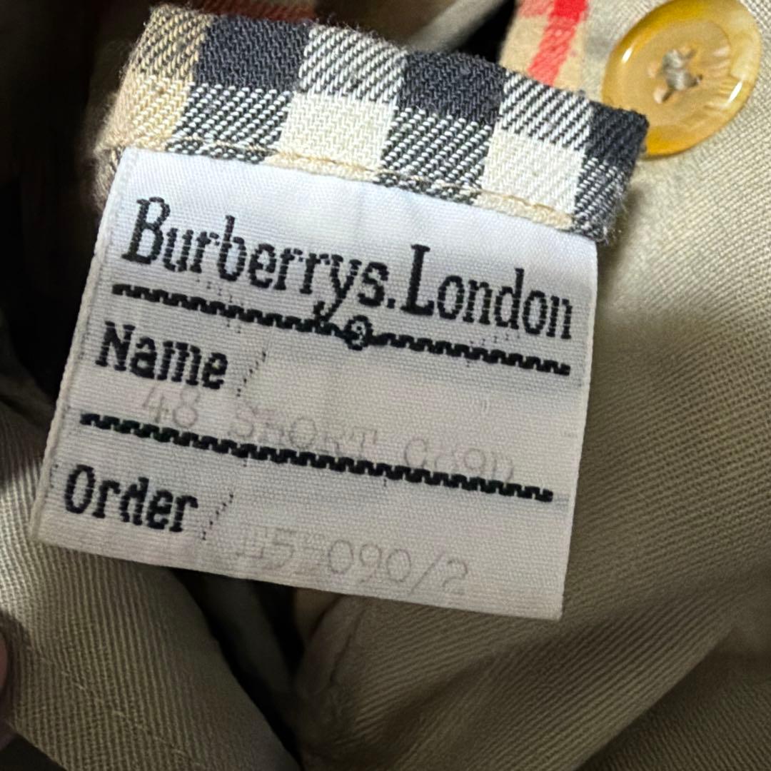 か*お様 極上　イギリス製　バーバリー　バルマカーンコート　ベージュ　ステンカラ