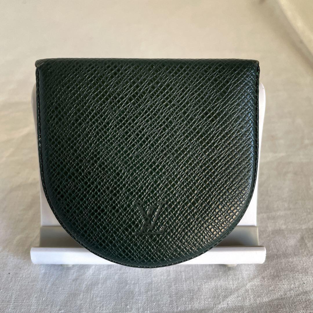ルイヴィトン　タイガ　ポルトモネ・キュヴェット　パース　グリーン　緑