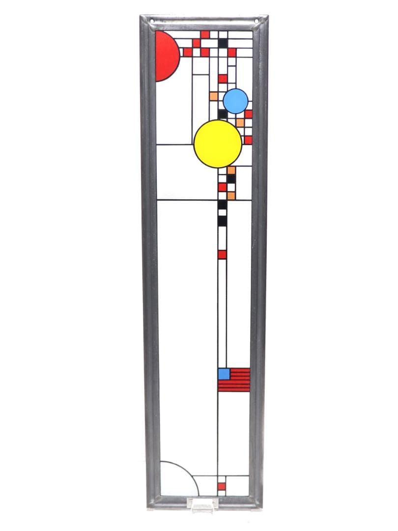 フランク・ロイド・ライト 大型ヴィンテージステンドグラス クーンレイ邸 パレード