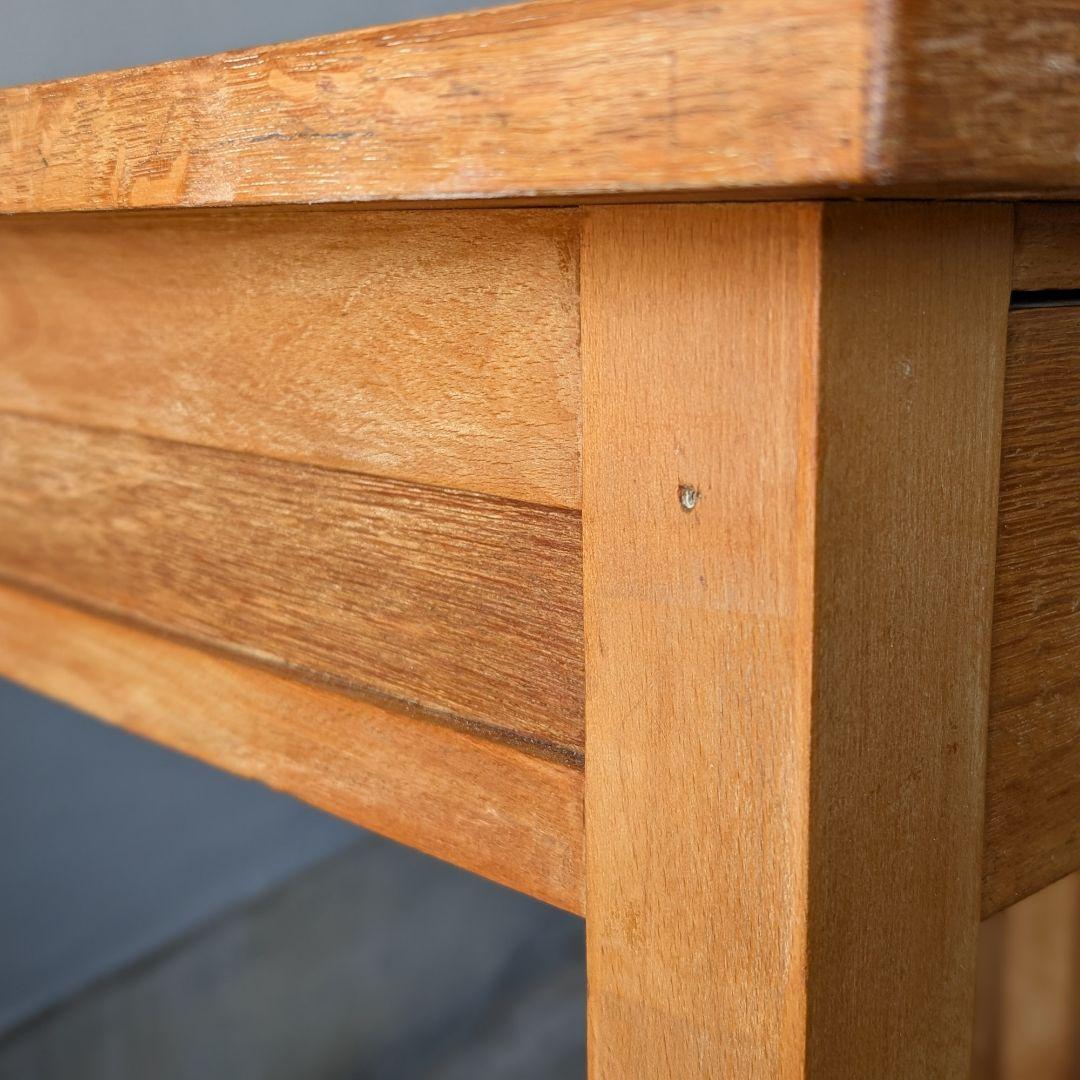 【古家具】昭和中頃〜後期ぐらいに作られた大きめな机　作業台　ワークデスク