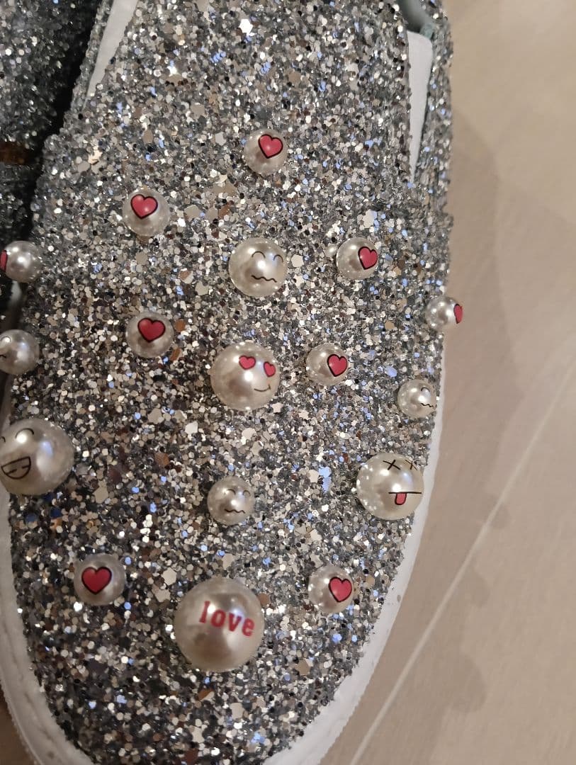 未使用ChiaraFerragniCandiesEmbellishedスリッポン