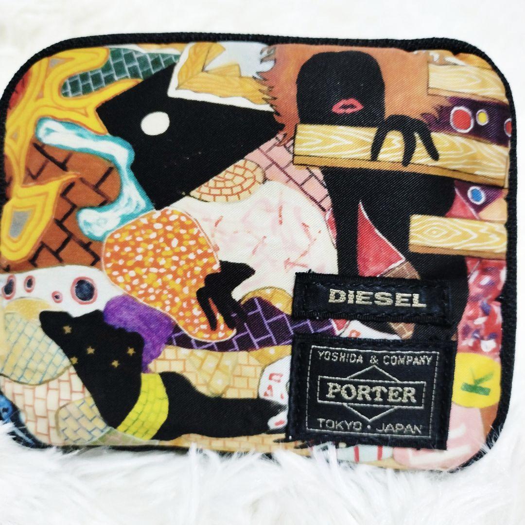 希少 PORTER DIESEL コラボ マルチカラー ラウンドジップ レア