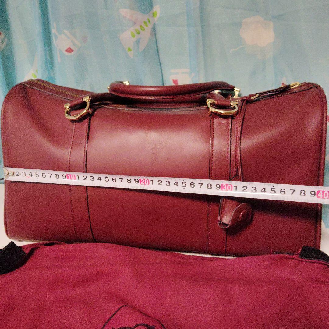 Cartier カルティエ ボストンバッグ ボルドー