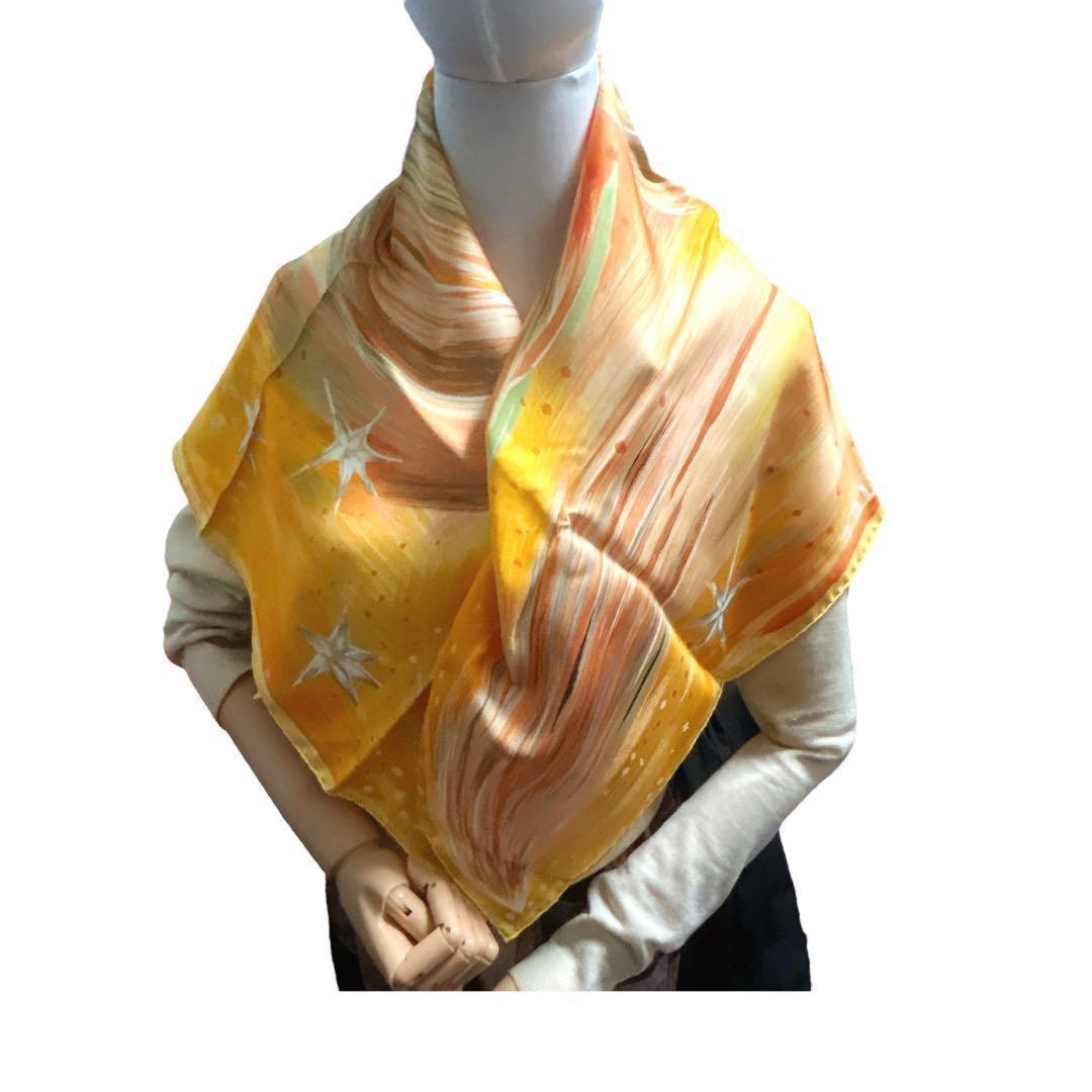 HERMES エルメス スカーフ カレ90 天の火 FEUX DU CIEL