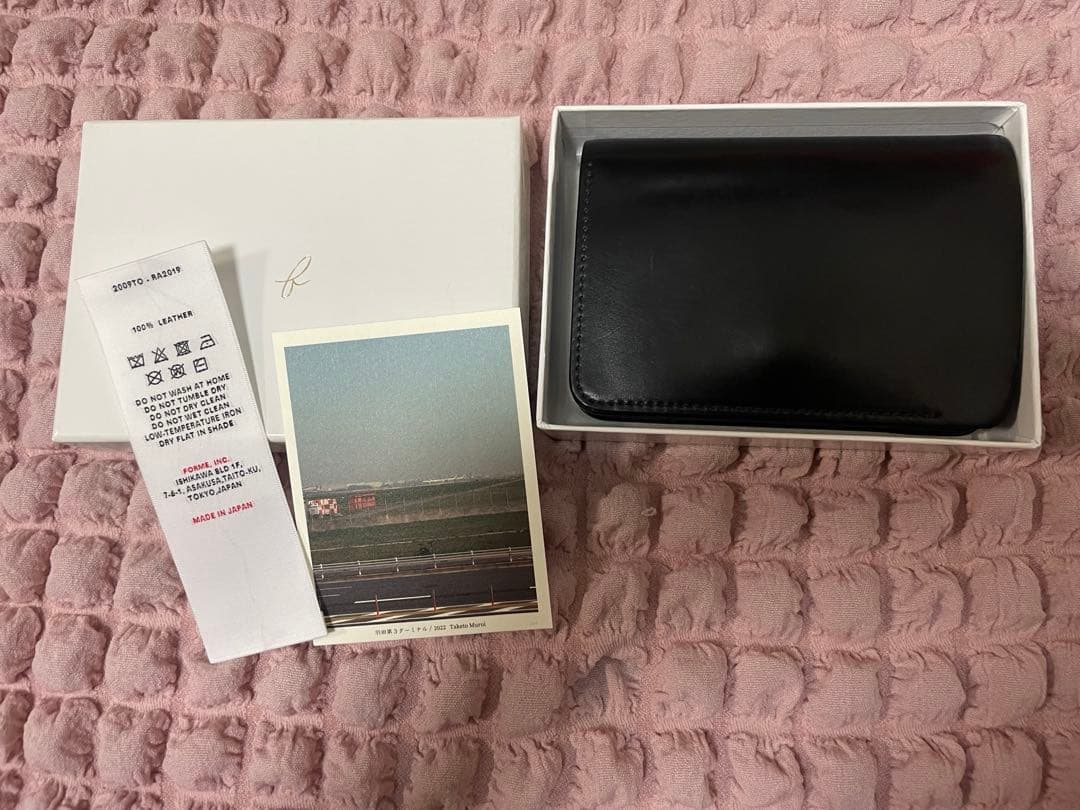 フォルメ forme Short wallet Cordovan Black