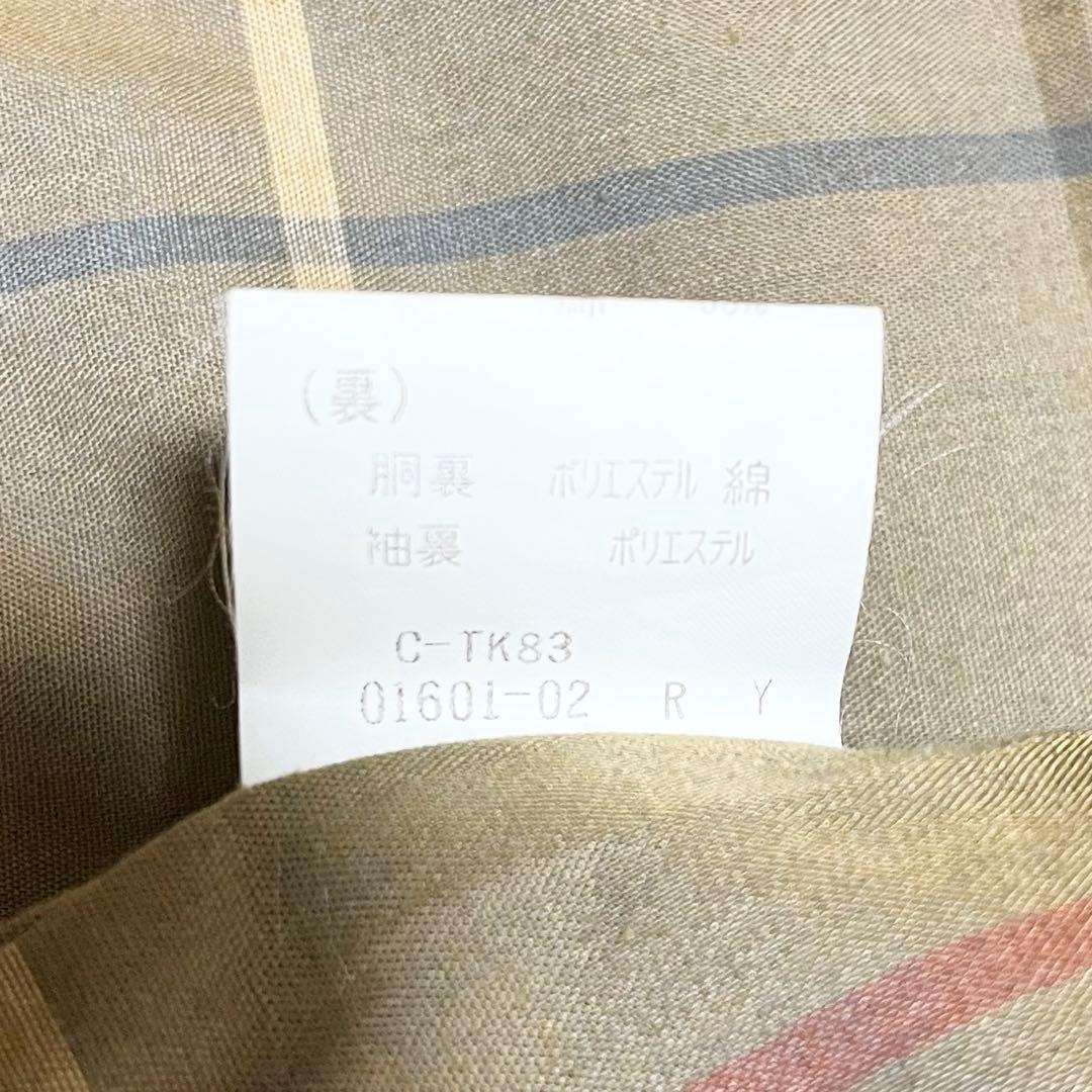 ✨人気✨Burberrys ノバチェック ステンカラーコート ベルト付　M相当