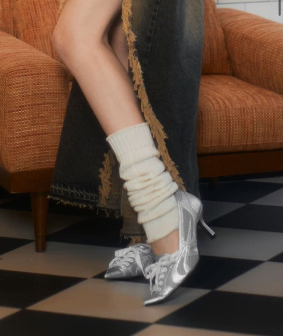 Hybrid sneaker pumps アクレント