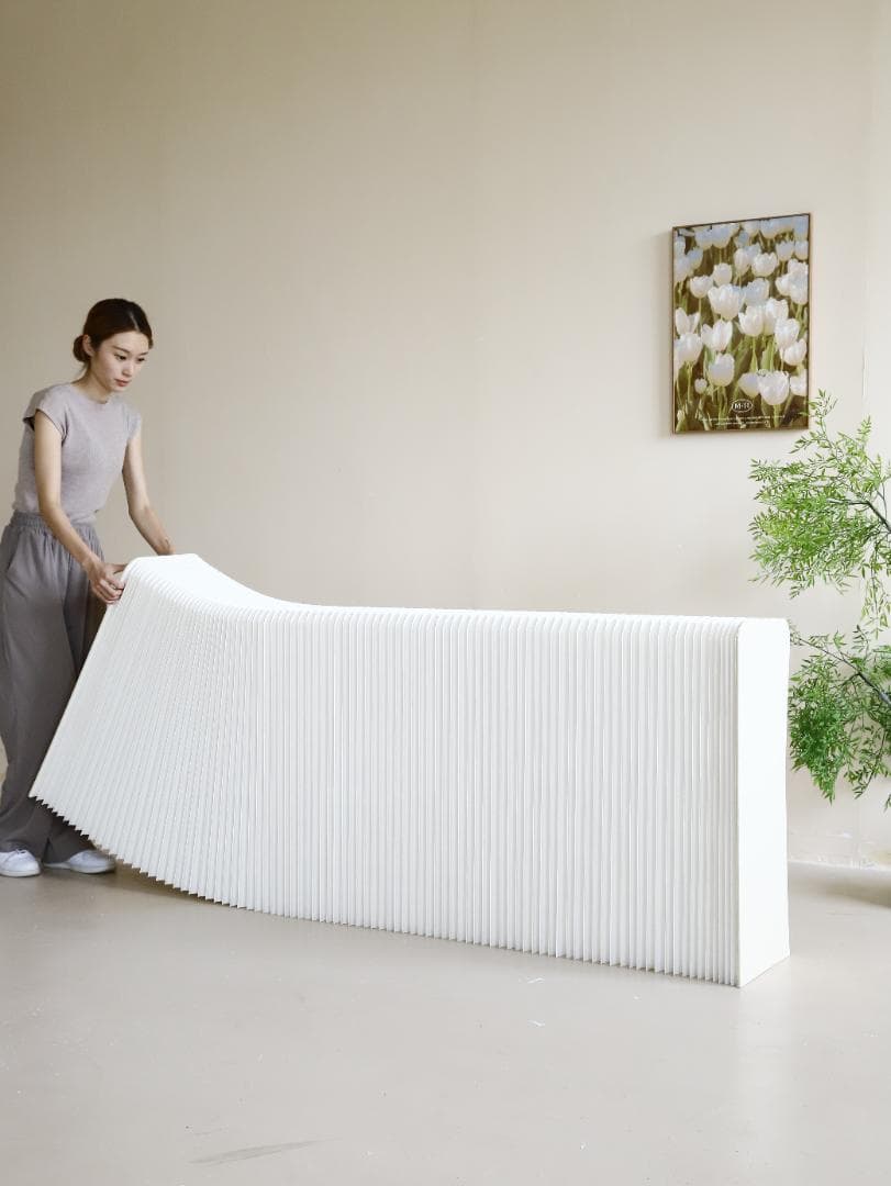 ディスプレイラック 展示台 陳列台 組立不要 折りたたみ長さ2-3ｍ高さ78㎝