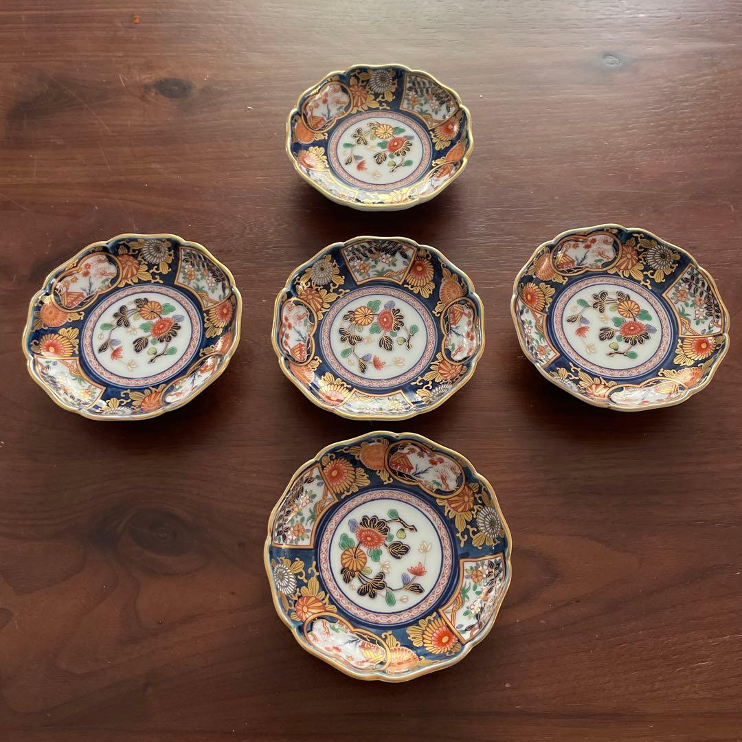 有田焼 其泉 古伊万里 醤油小皿 5枚