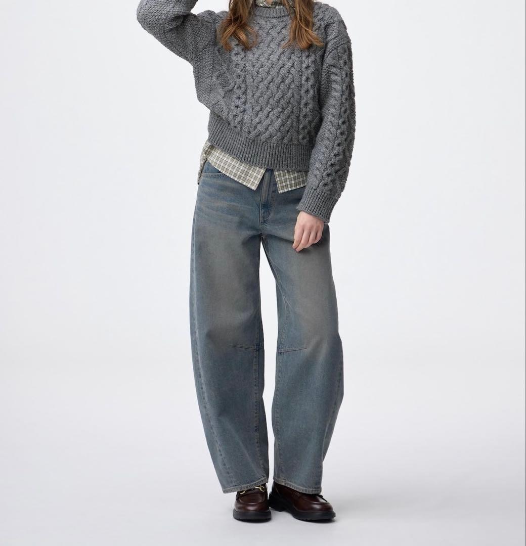 GU バレルレッグジーンズ 4本セット Mサイズ 完売カラー